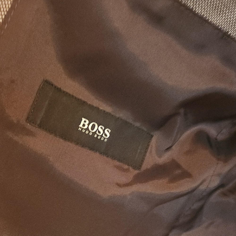 Boss  Beige Black Suit